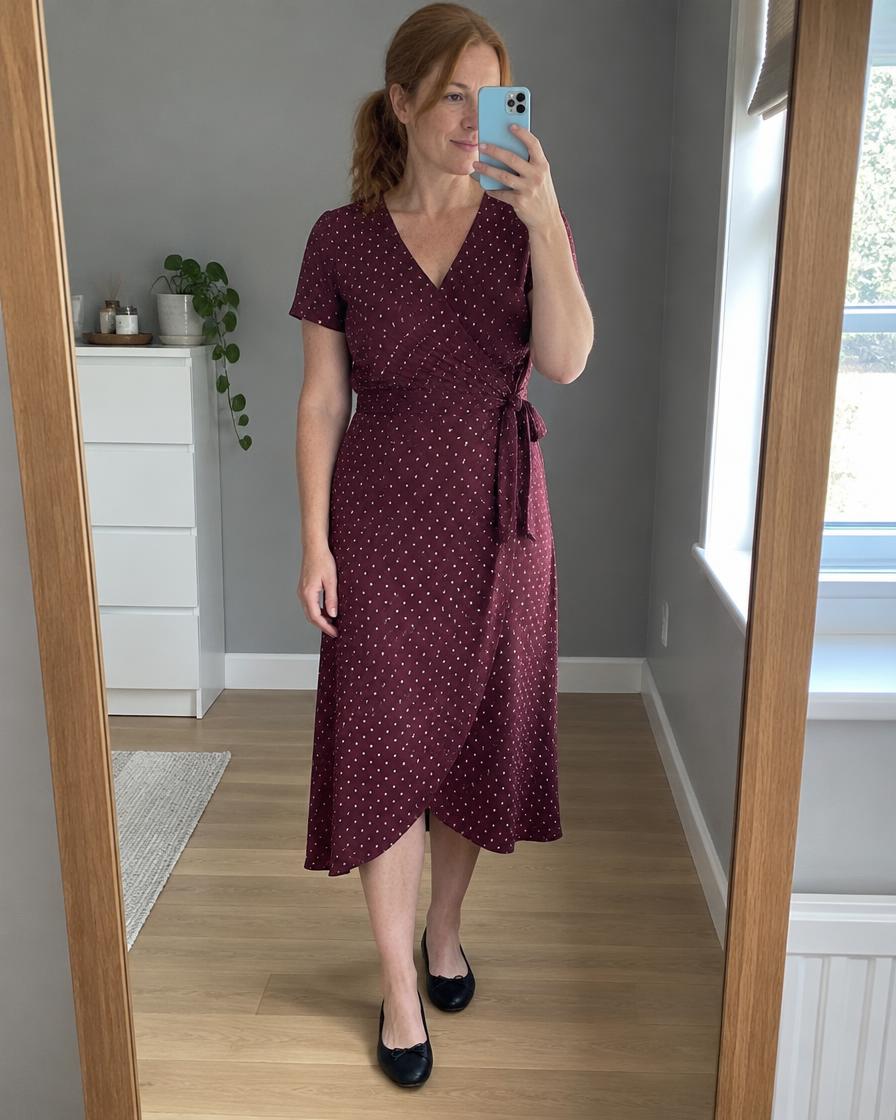 Wrap dress — Mirror selfie